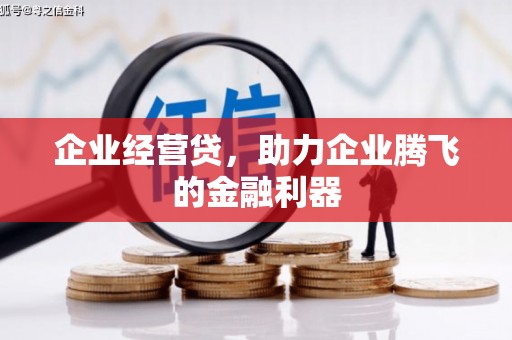 德清企业经营贷，助力企业腾飞的金融利器