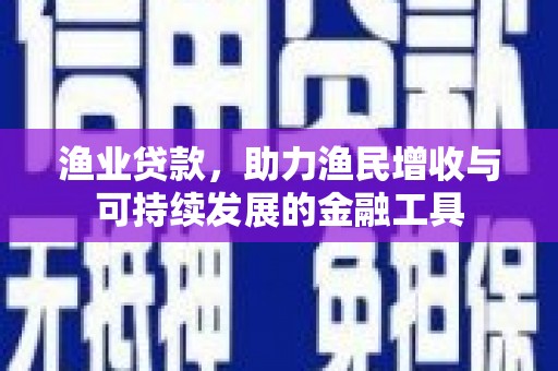 德清渔业贷款，助力渔民增收与可持续发展的金融工具