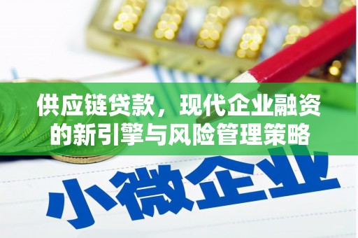 德清供应链贷款，现代企业融资的新引擎与风险管理策略