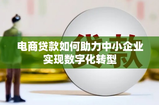 德清电商贷款如何助力中小企业实现数字化转型