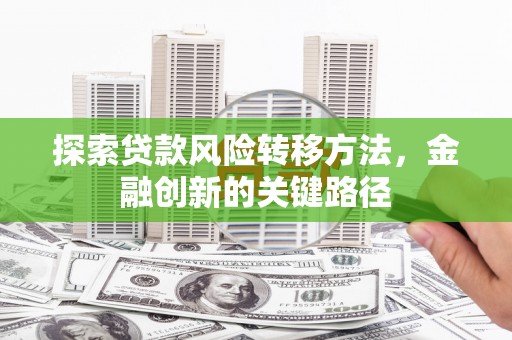德清探索贷款风险转移方法，金融创新的关键路径