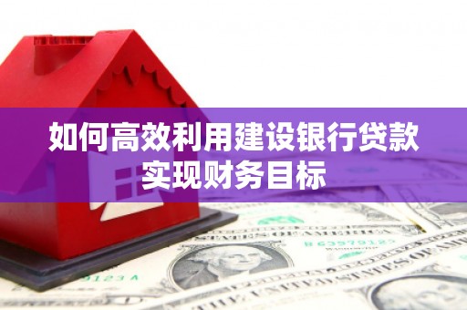 德清如何高效利用建设银行贷款实现财务目标