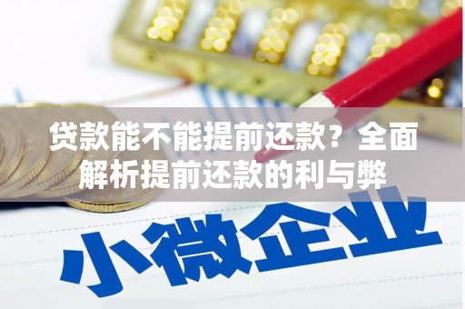 德清贷款能不能提前还款？全面解析提前还款的利与弊