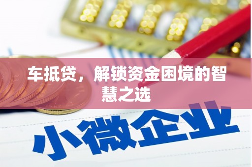 德清车抵贷，解锁资金困境的智慧之选