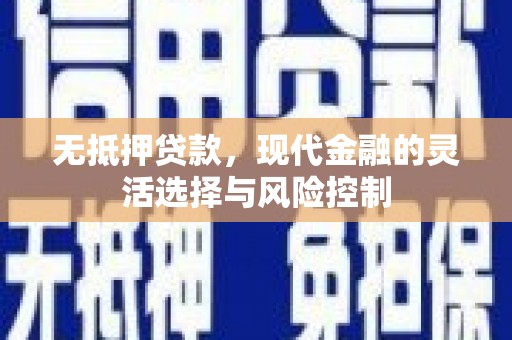 德清无抵押贷款，现代金融的灵活选择与风险控制