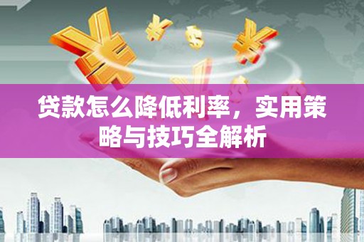 德清贷款怎么降低利率，实用策略与技巧全解析