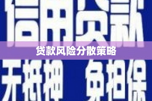 德清贷款风险分散策略