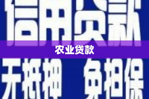 德清农业贷款