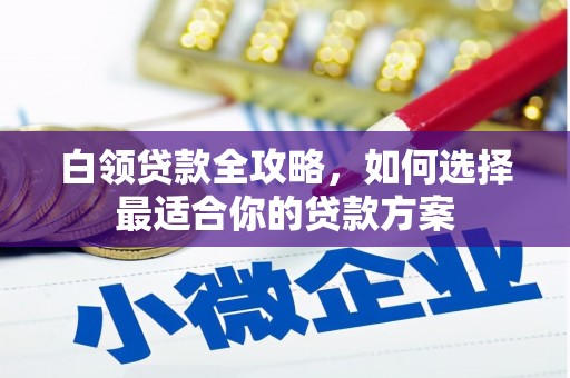 德清白领贷款全攻略，如何选择最适合你的贷款方案