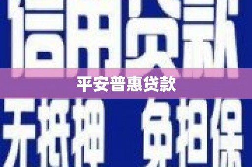 德清平安普惠贷款